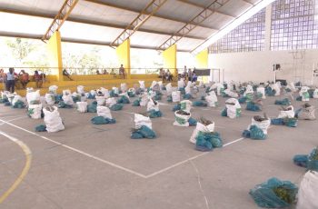 Prefeitura distribui cestas de alimentos produzidos por agricultores do Município para famílias em vulnerabilidade social